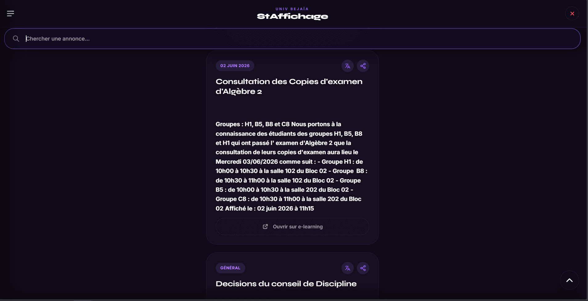 StAffichage V2 desktop preview