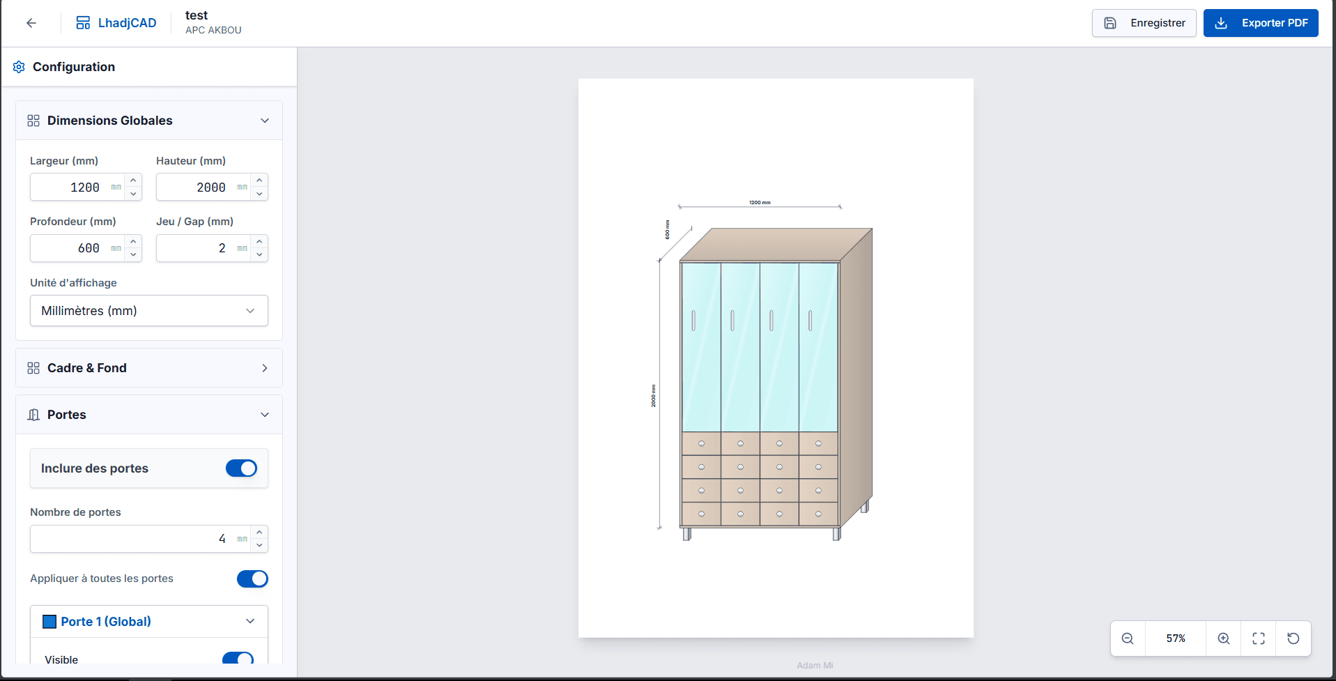 LhadjCAD desktop preview